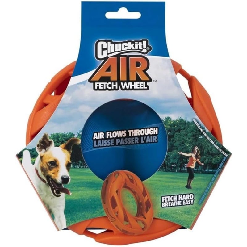 Chuckit! Air Fetch Wheel Dog Toy, Orange - Image 1